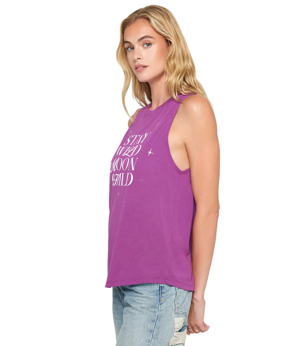 Spiritual Gangster Wild Moon Jade Muscle Tank