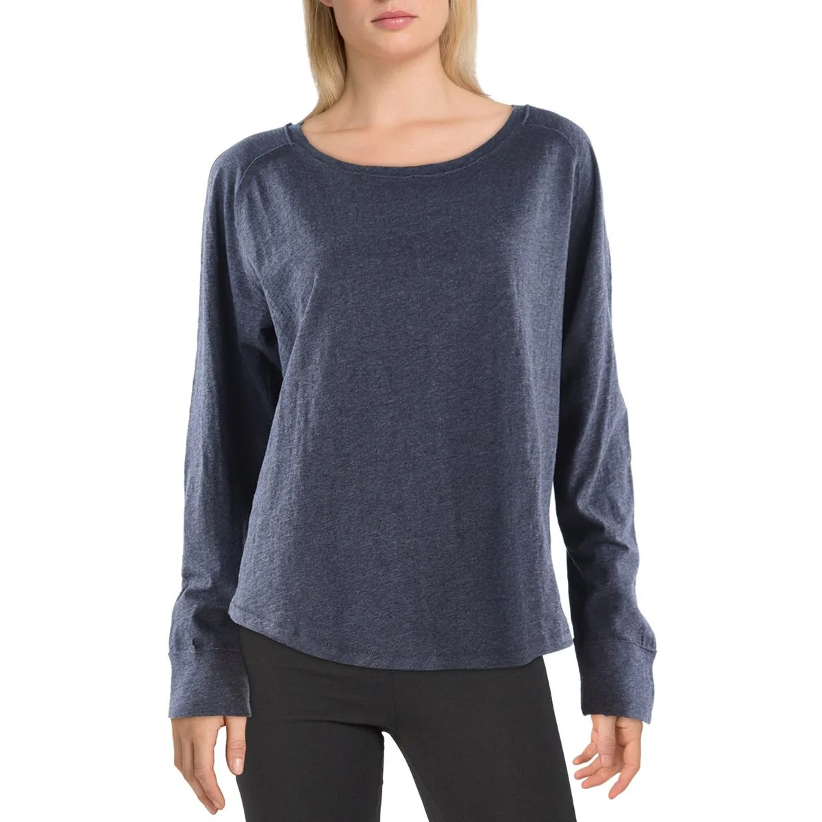 Womens Heathered Cotton Sleep Shirt