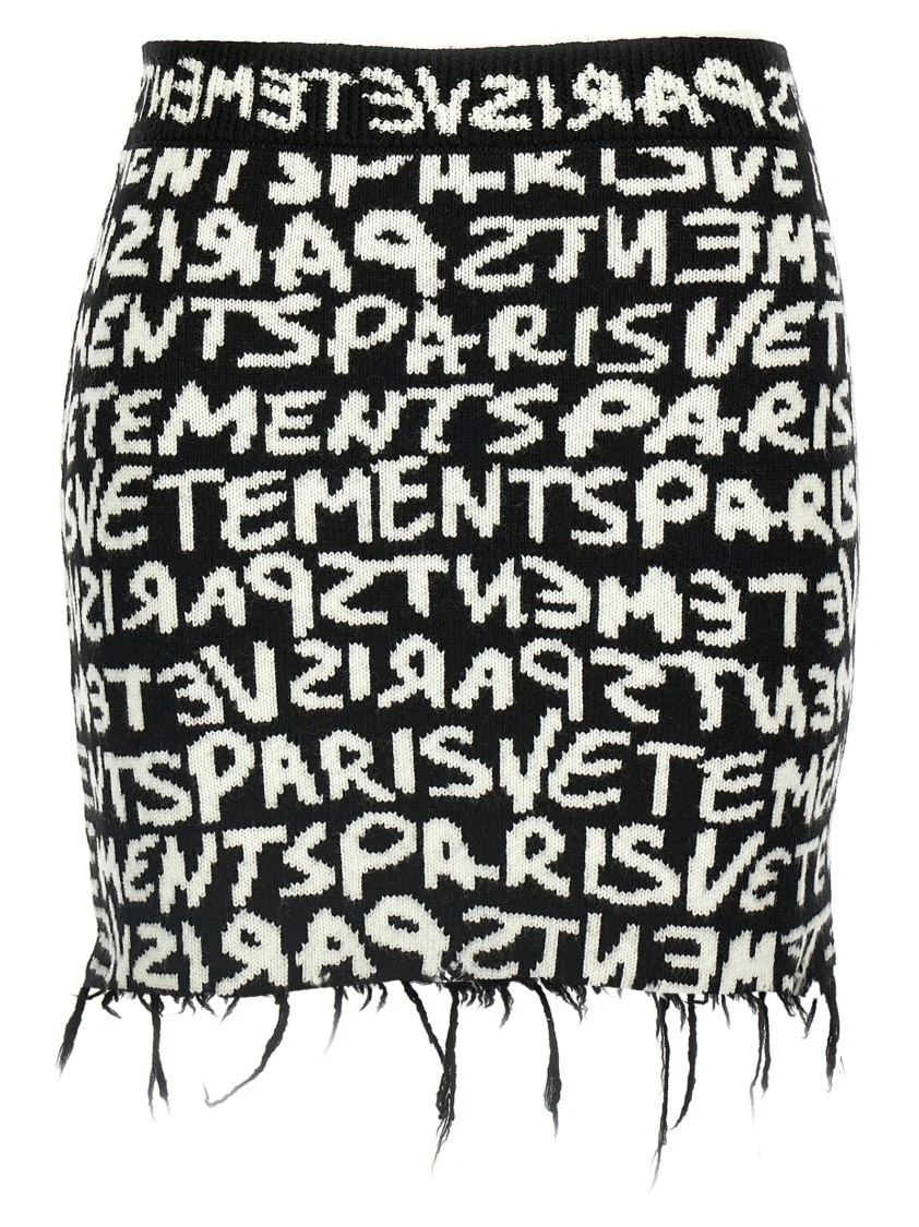 Paris Monogram Mini' Skirt