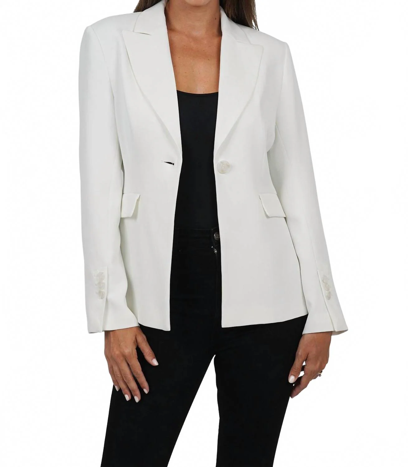 Kara Blazer In White