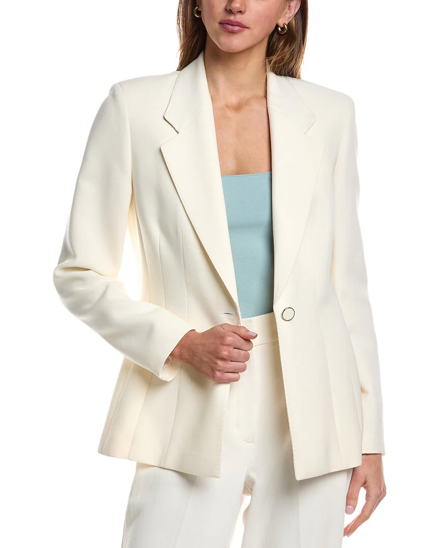 Lafayette 148 New York Notch Lapel Fitted Blazer