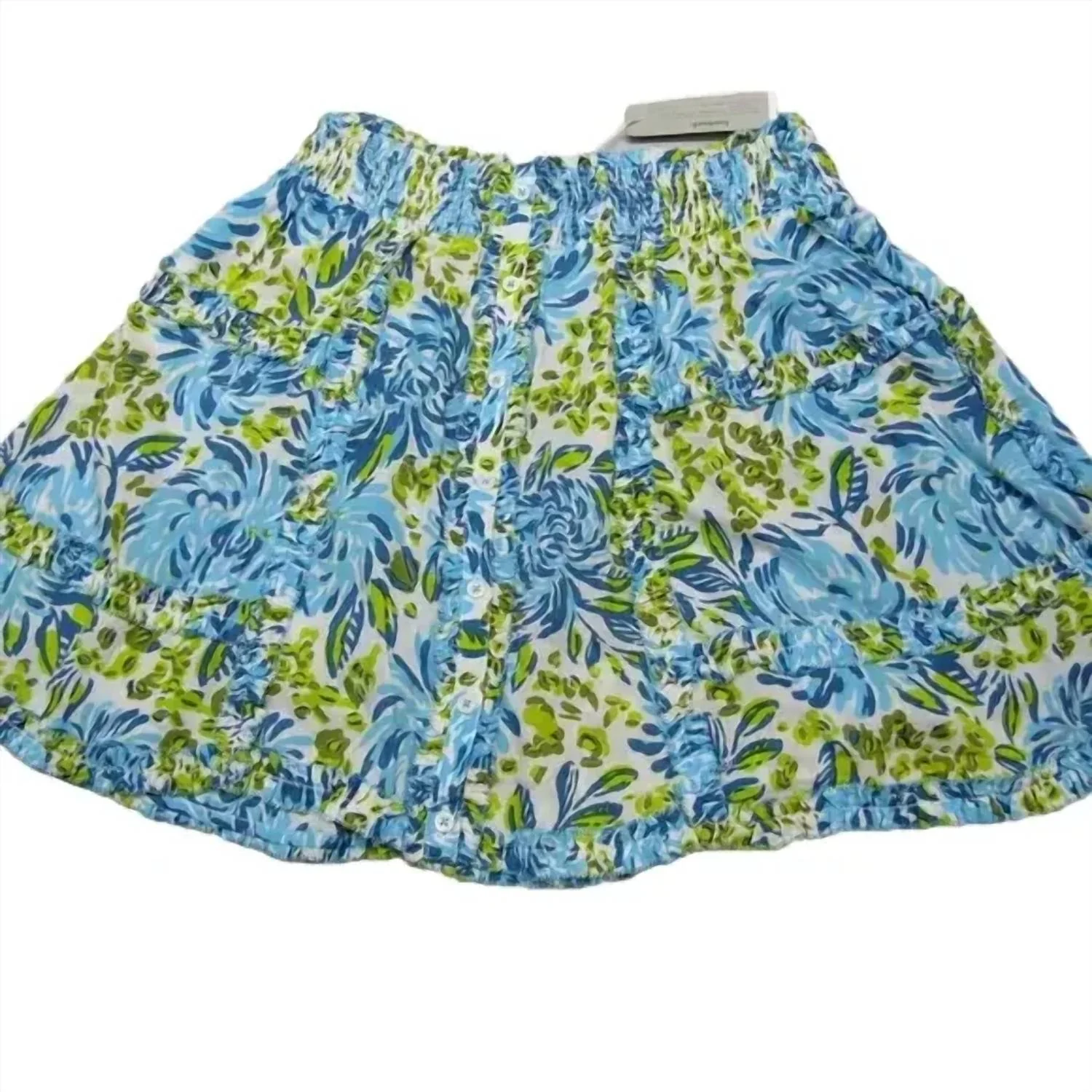 Women's Alizee Stretch Waist Mini Skirt In Blue Krysan