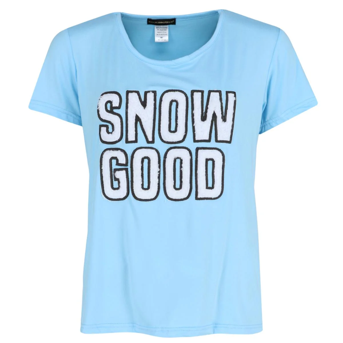 Women's Plus Size Snow Good Short Sleeve Lounge Set