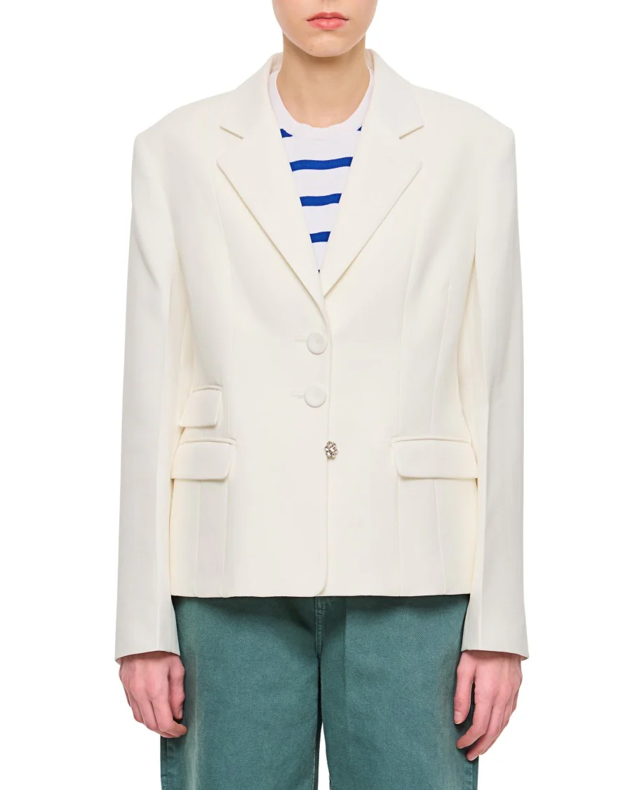 Classic Fitted Jacket With Cut-Outs