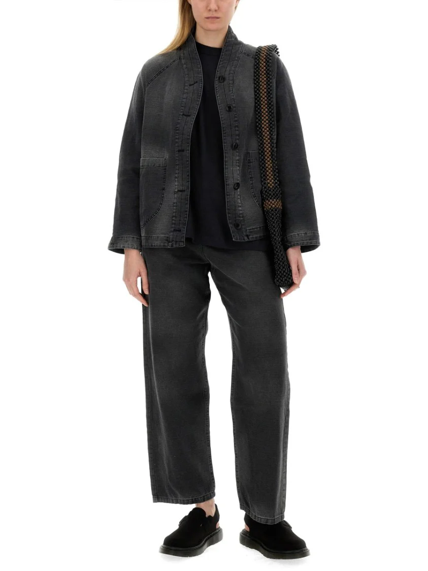 Silver High-Waisted Jeans