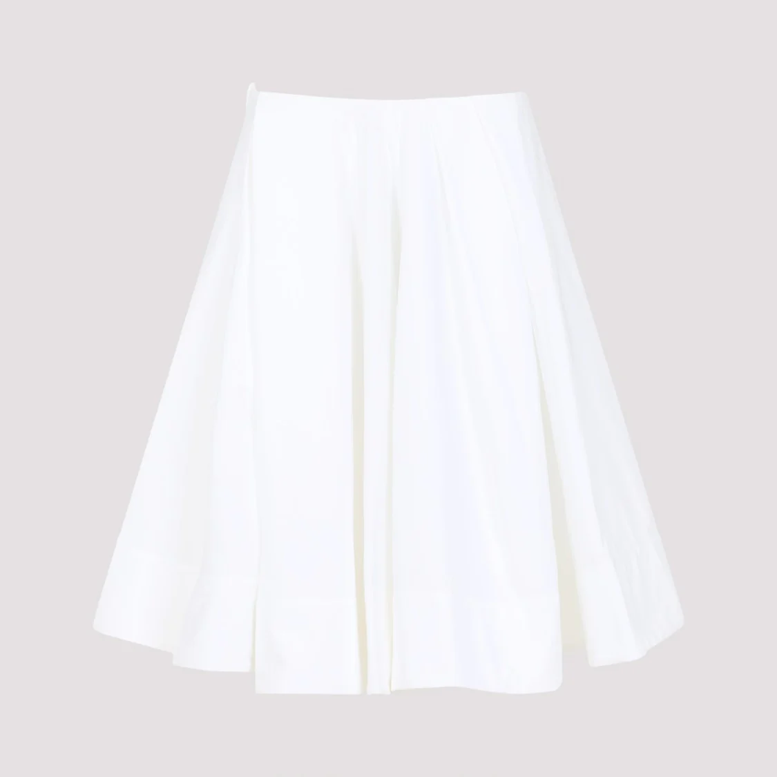 La Jupe Salon White Cotton Skirt