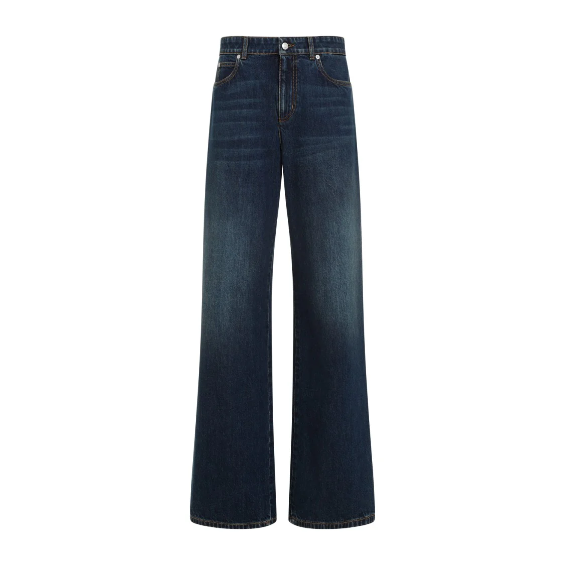 Dark Blue Cotton Jeans