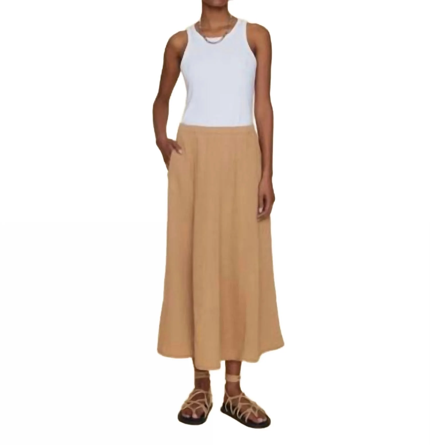 Dean Midi Skirt In Chester