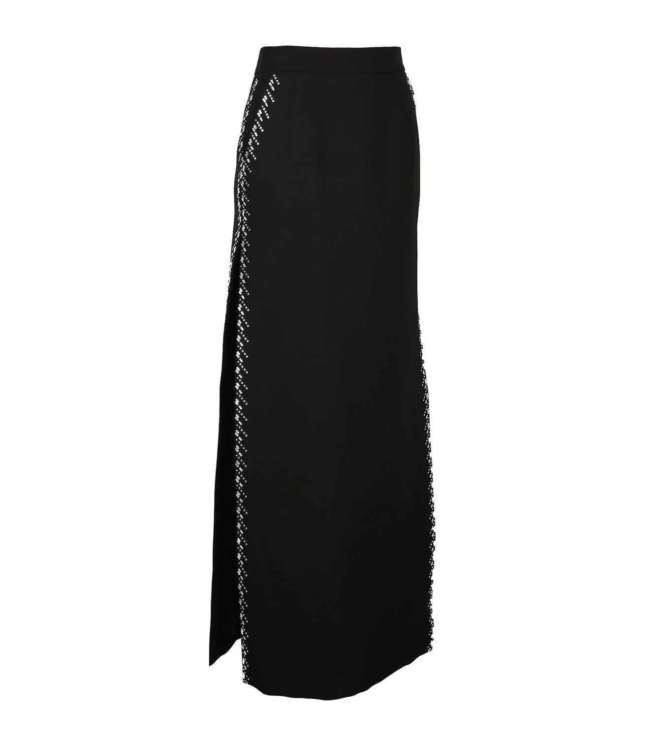Women's Jupe Long Skirt With Swarovski Jewels In Black