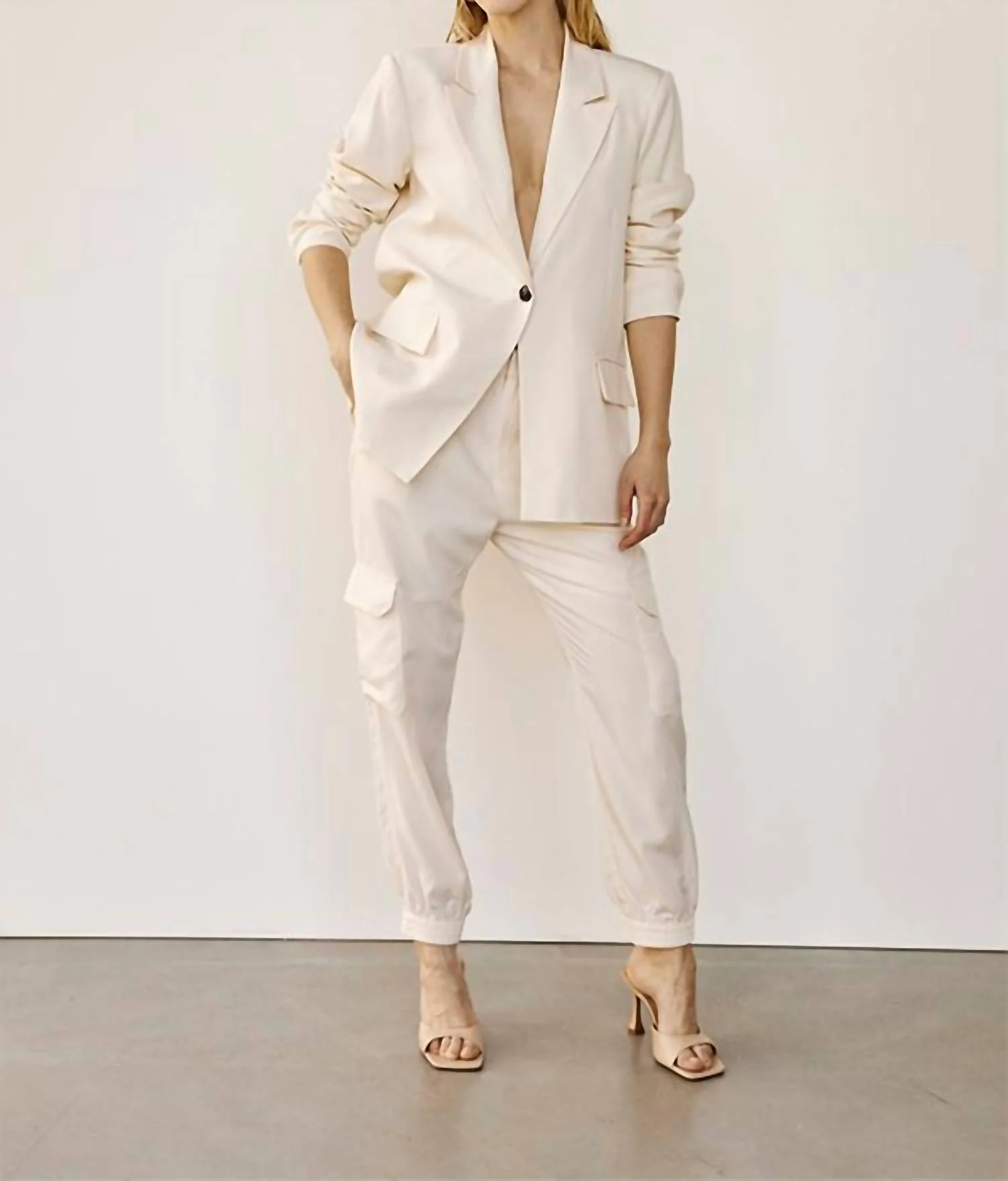 Allison Cargo Pant In White