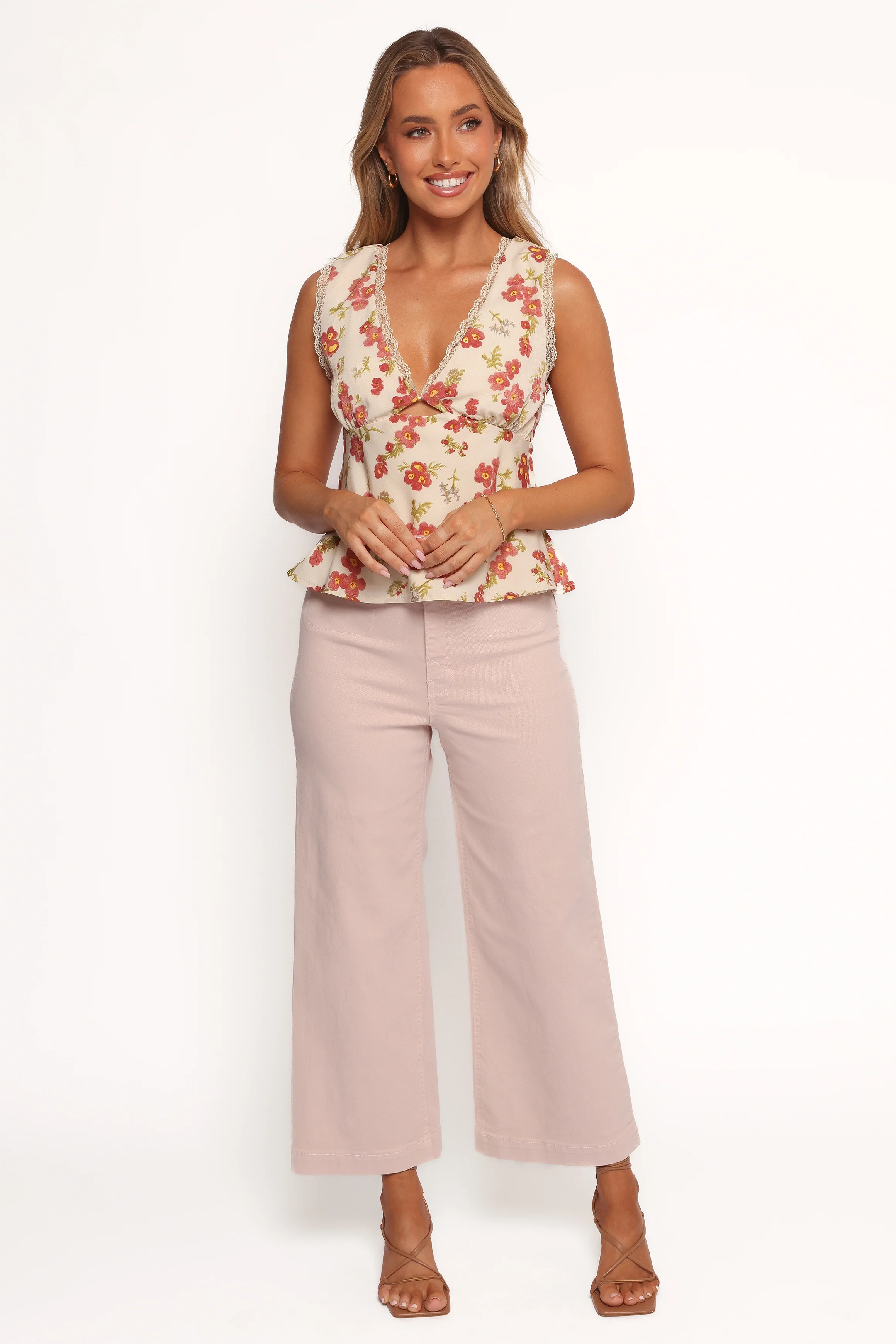 Lorelai Top - Ivory Floral