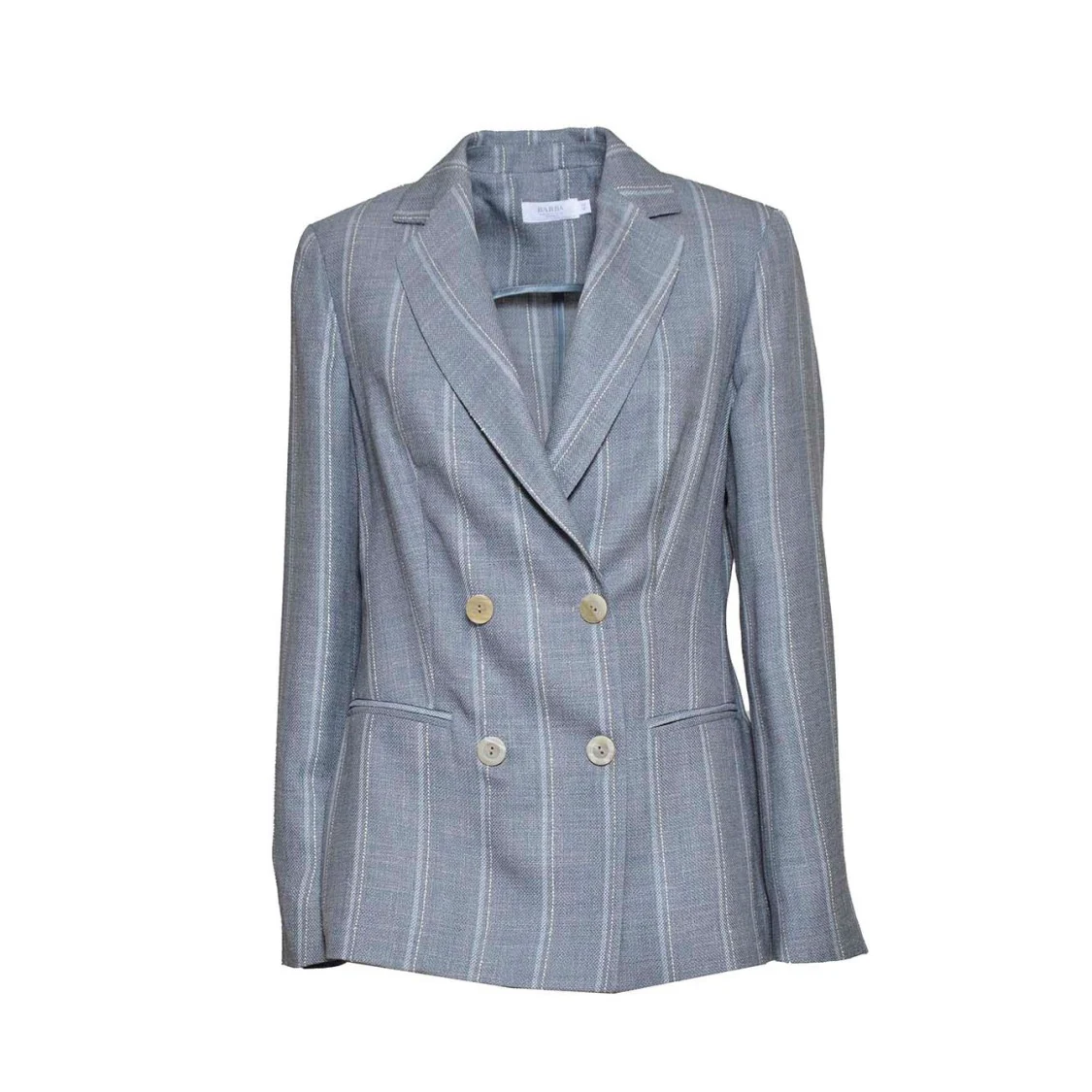 Blazer Gi2 Double Breasted In Light Blue Linen