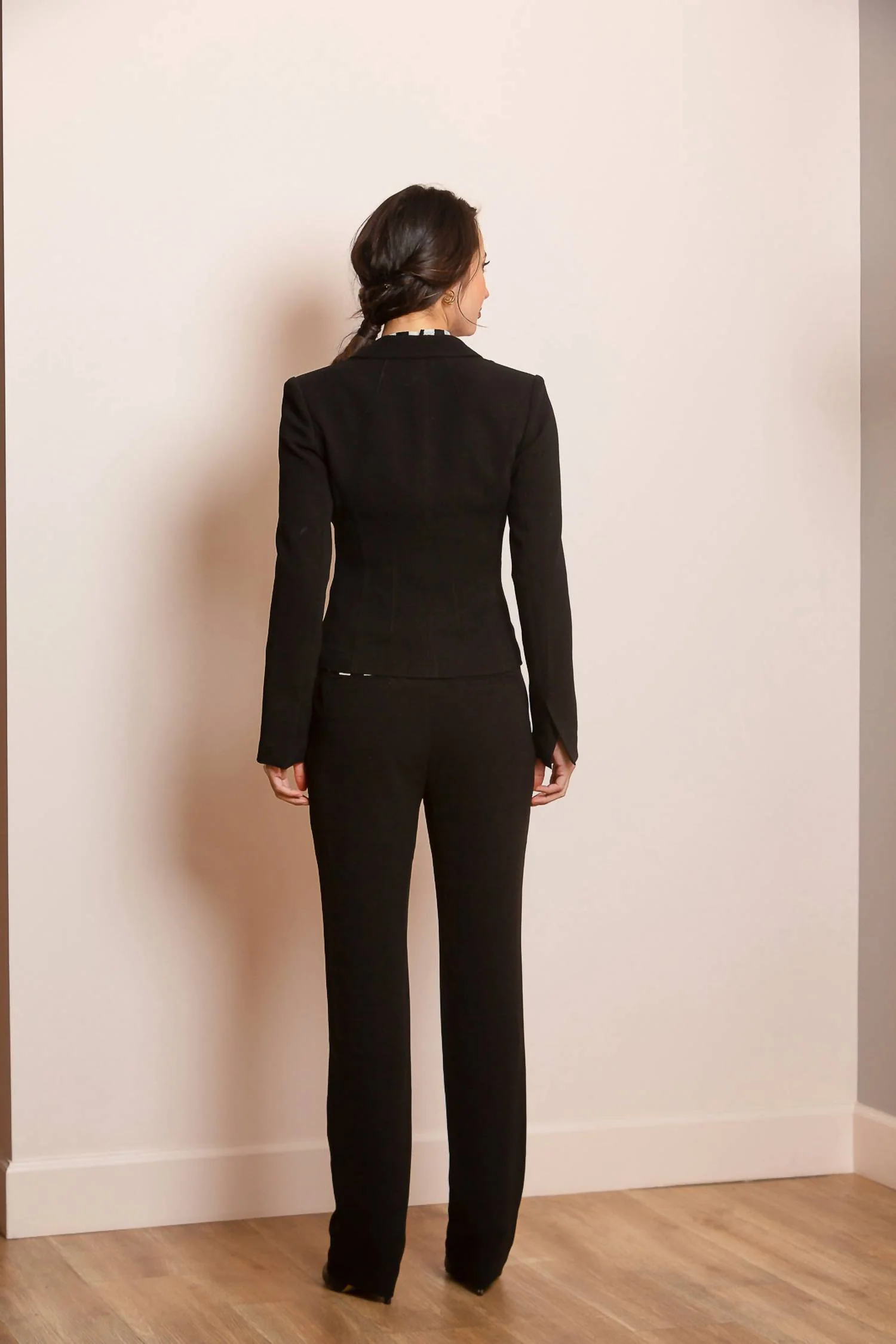 Crepe Suit Pants In Black