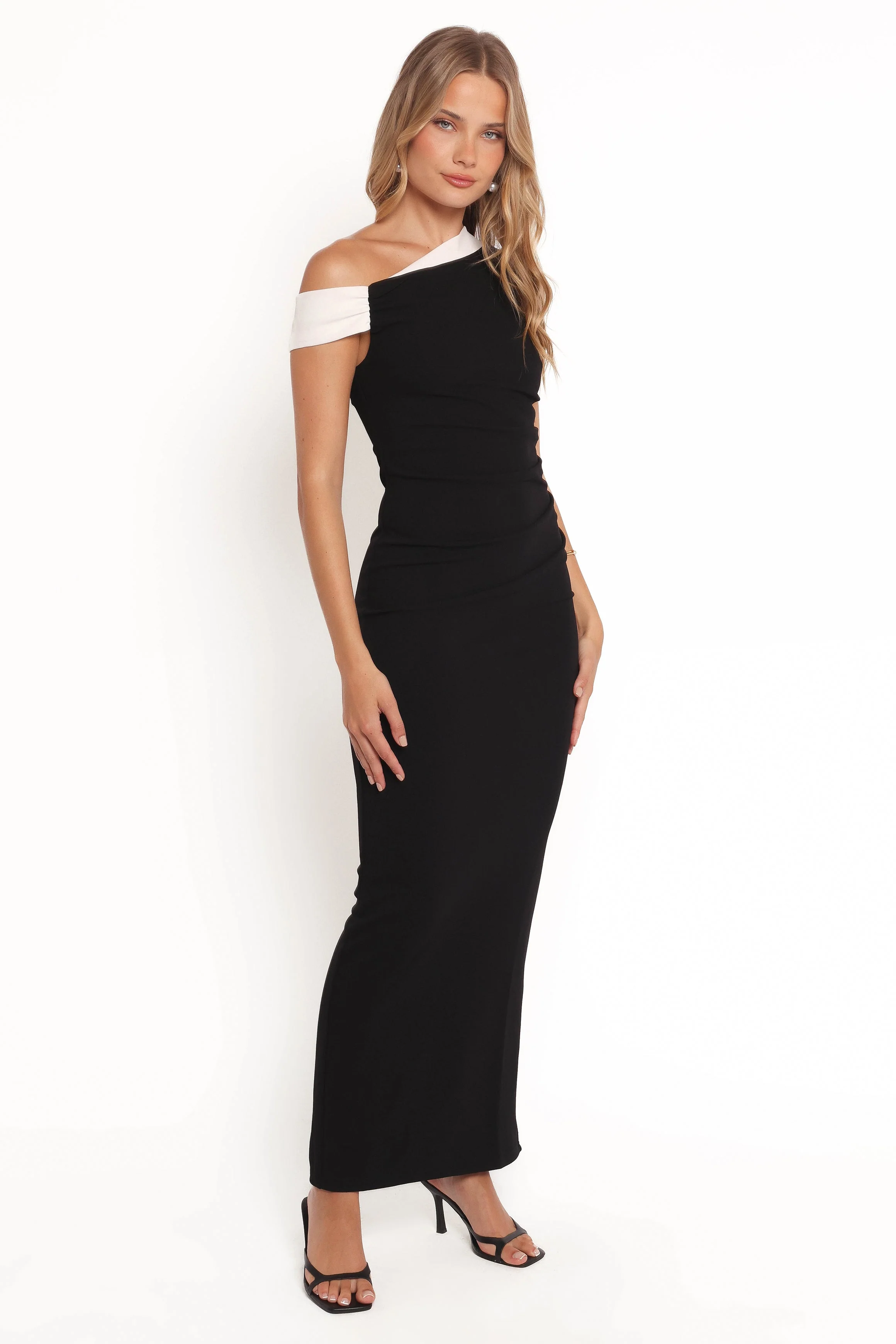 Jayda Maxi Dress - Black/White