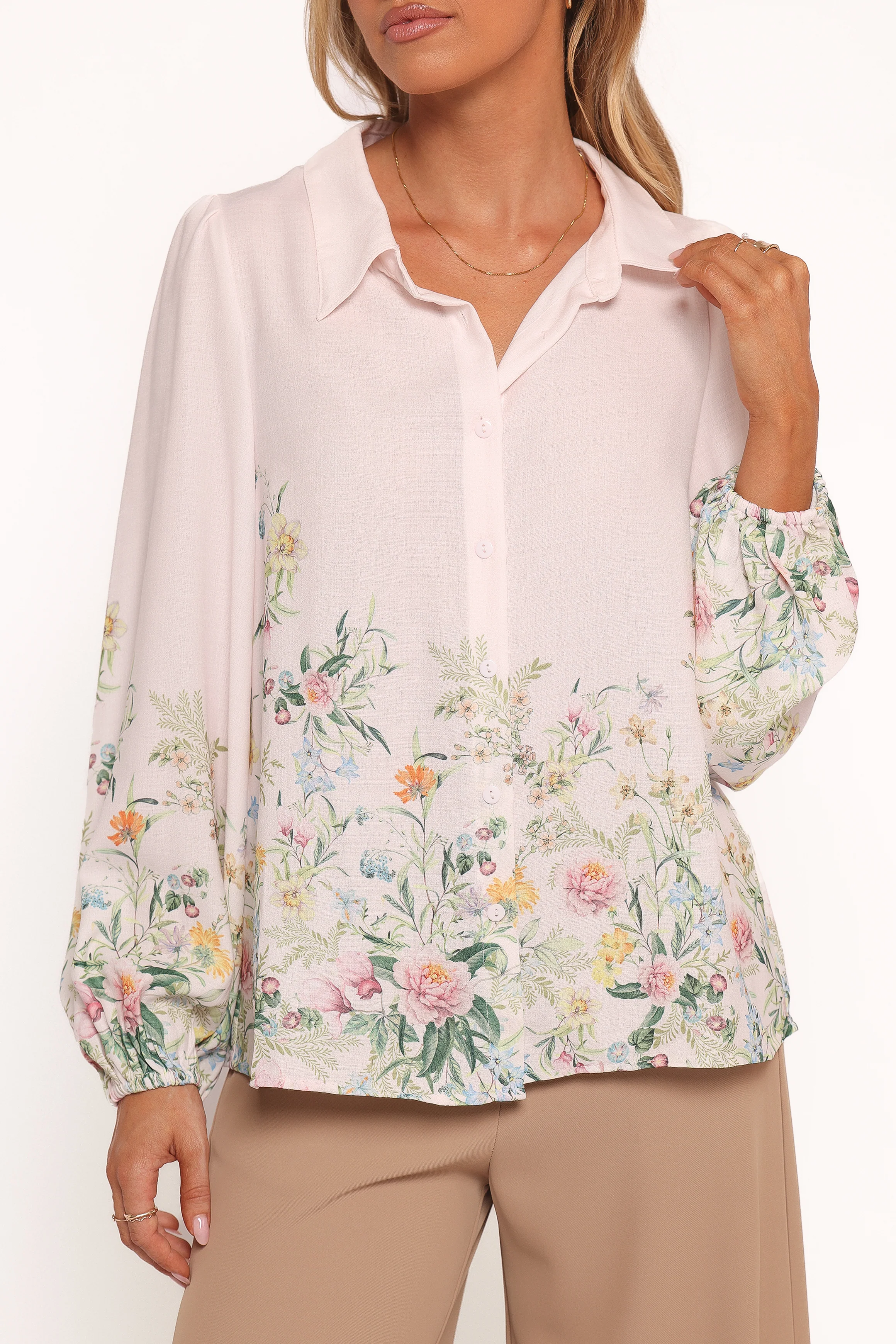 Avis Top - Pink Floral