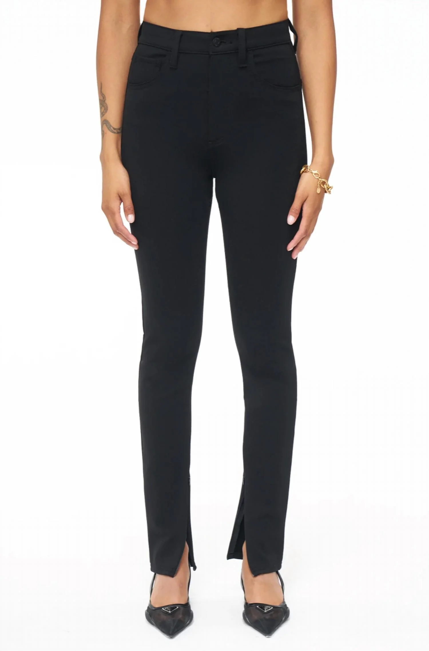 Kendall Scuba Zip Trouser In Night Out