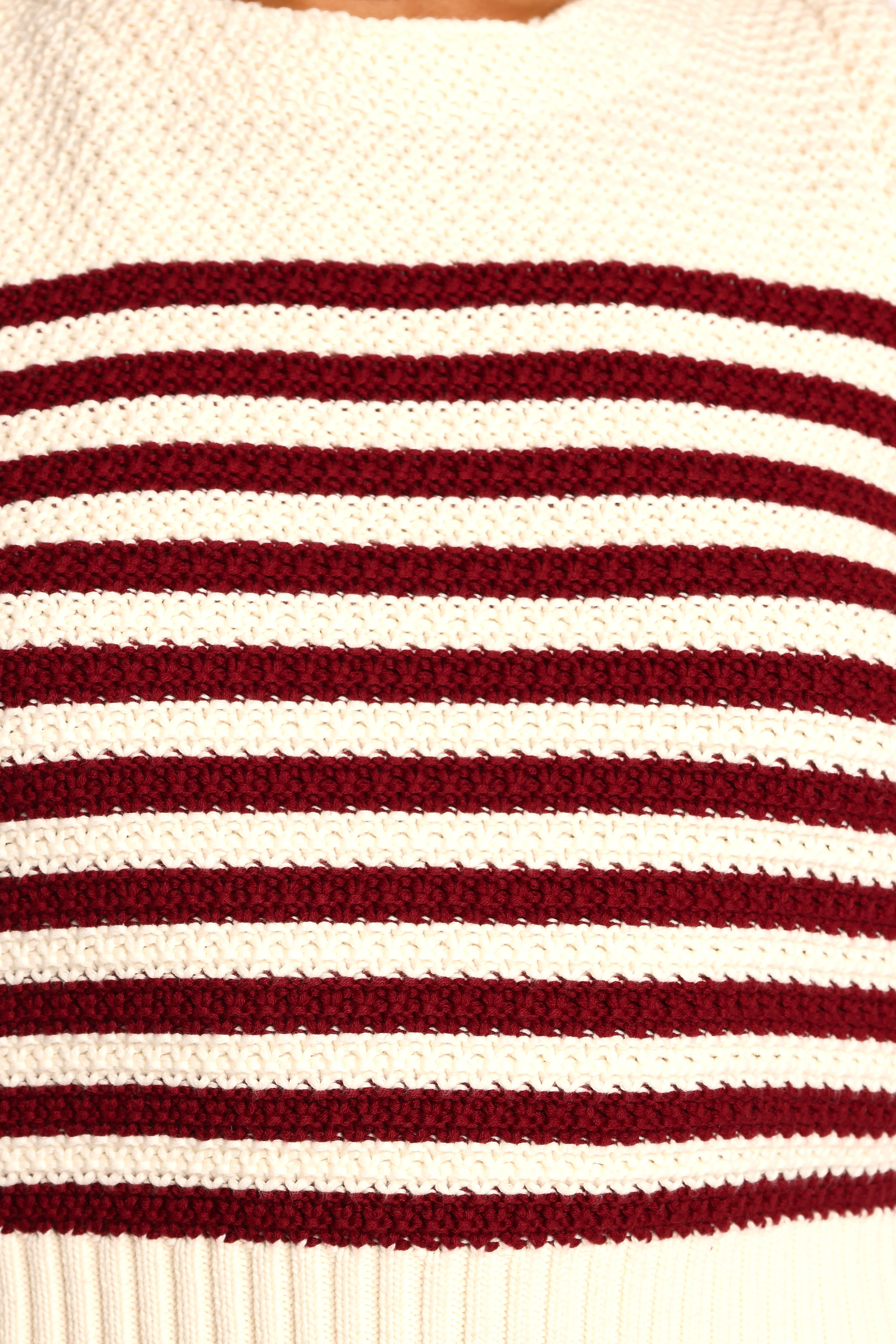 Wensie Knitted Top - Brown Stripe