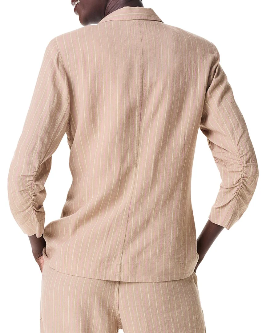 NIC+ZOE Central Park Scrunch Sleeve Linen-Blend Jacket