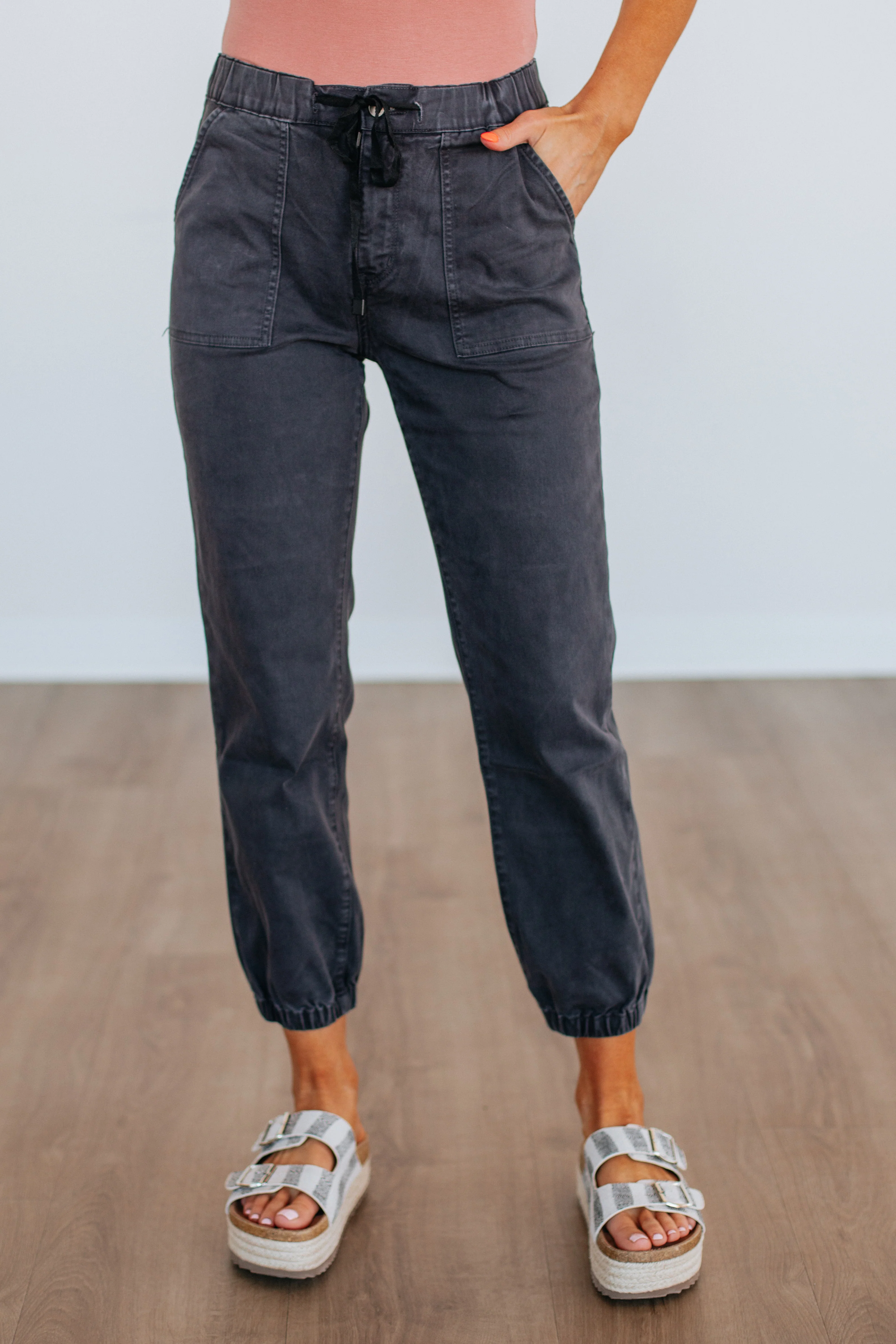 Drea Mica Joggers - Vintage Black