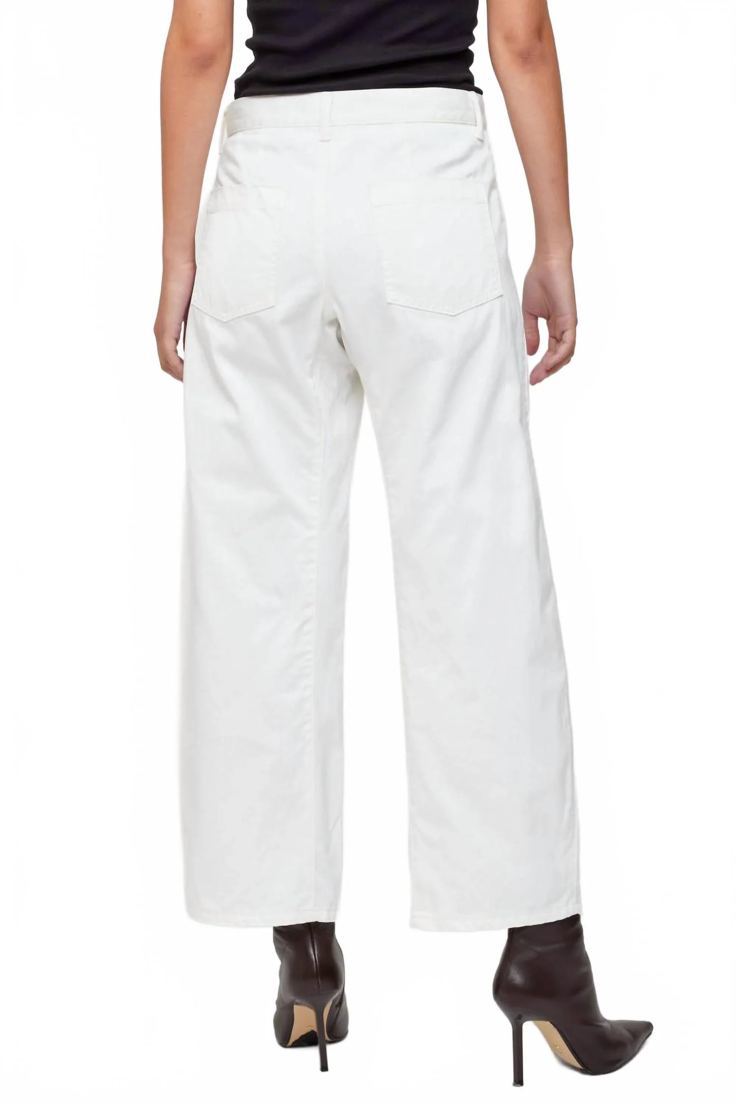 Malba Gusset Cargo Pants In White
