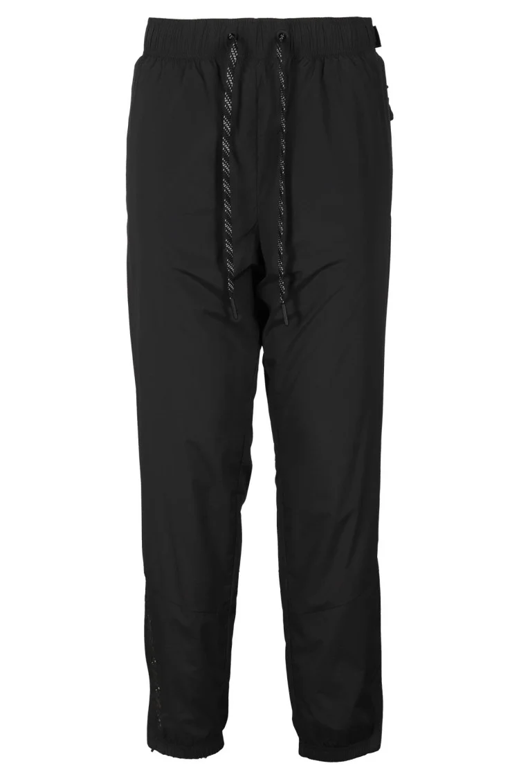 Black Stretch Ripstop Sporty Pants