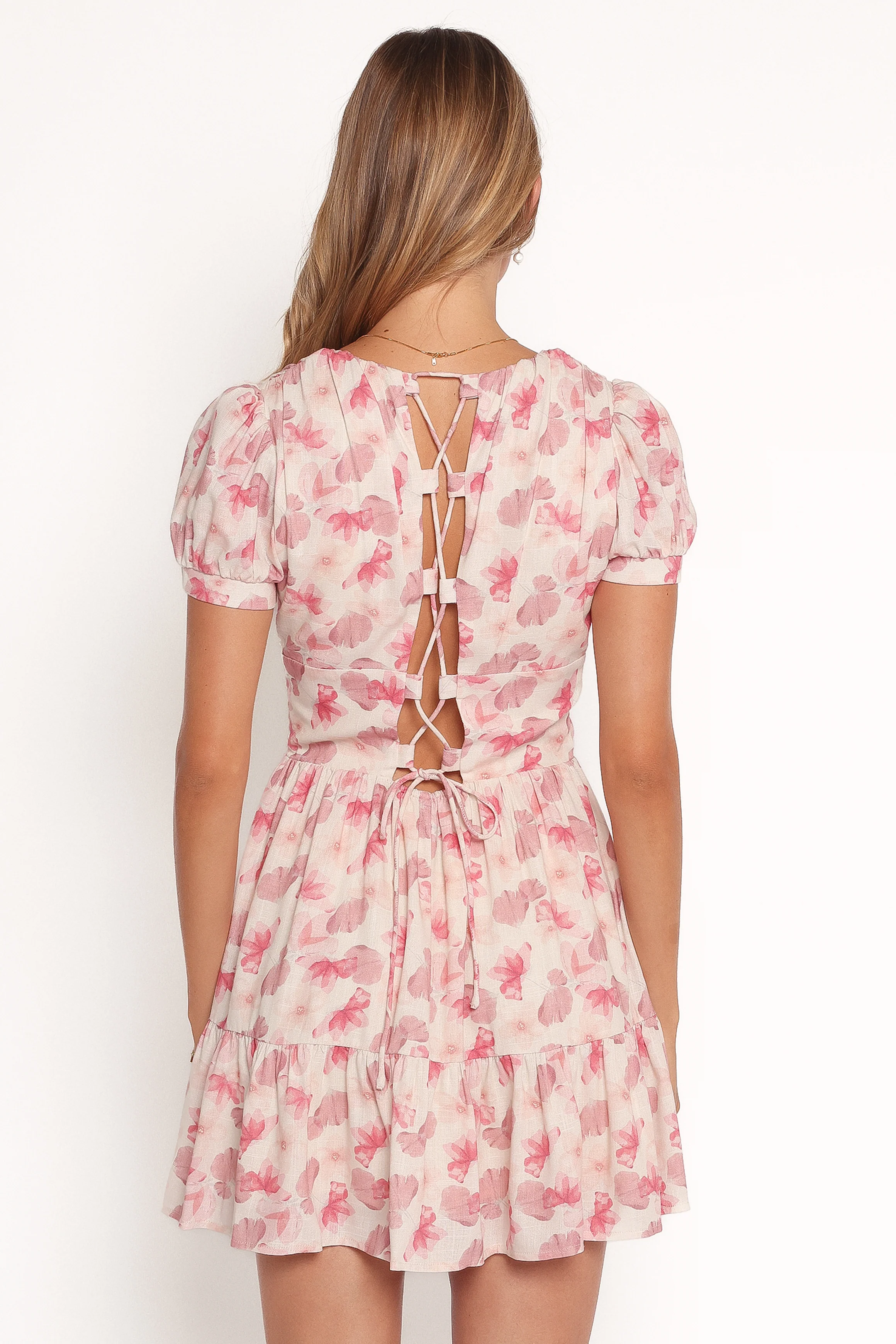 Clementine Mini Dress - Cream Floral