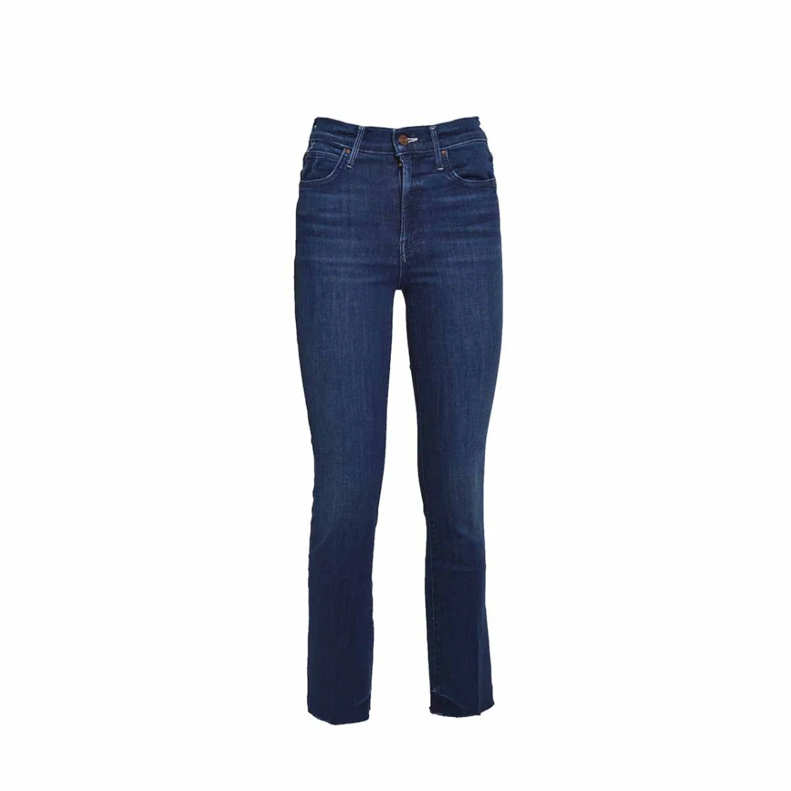 The Rascal Ankle Snippet Blue Cotton Jeans