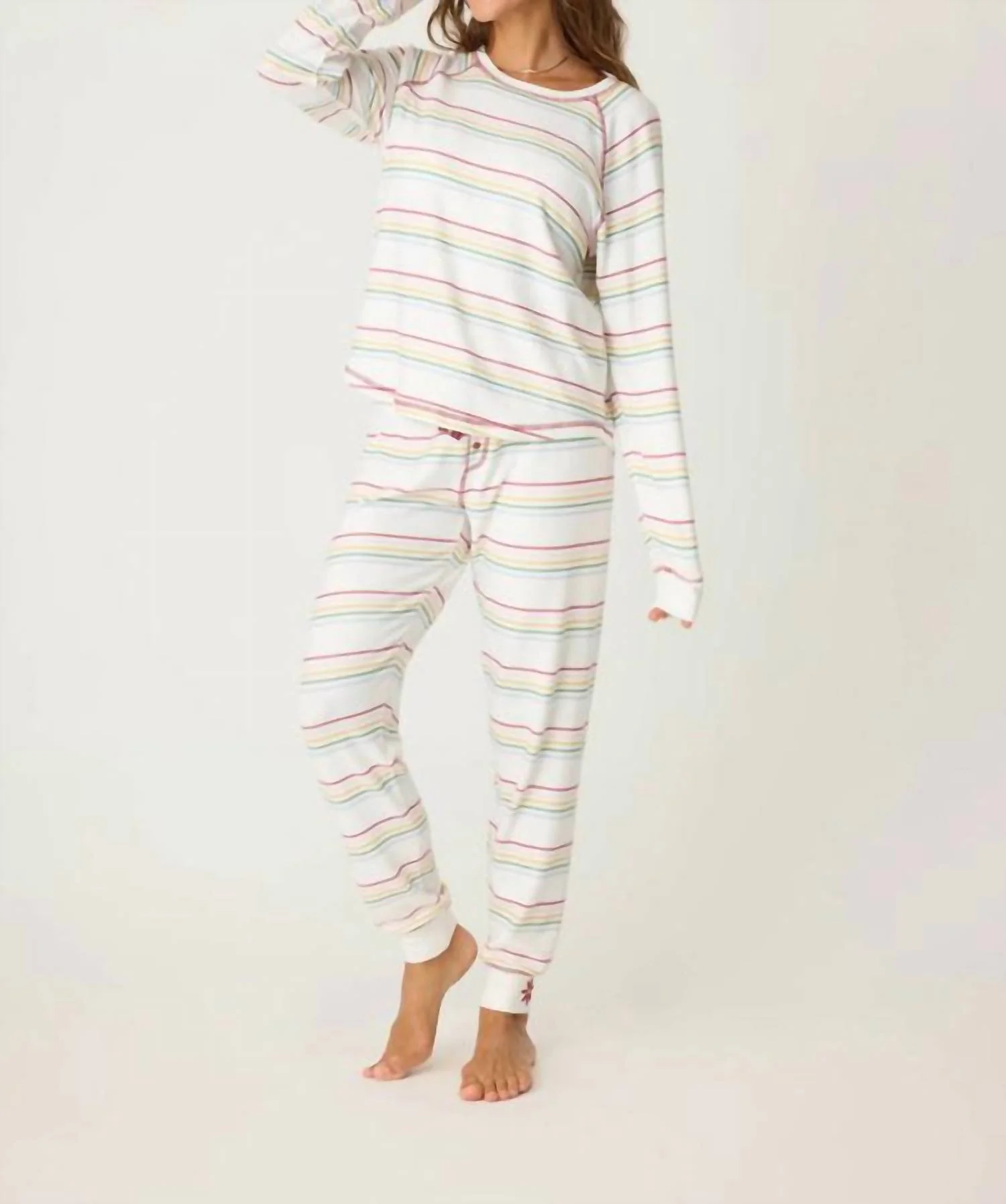 Joy To The World Stripe Top In Multi