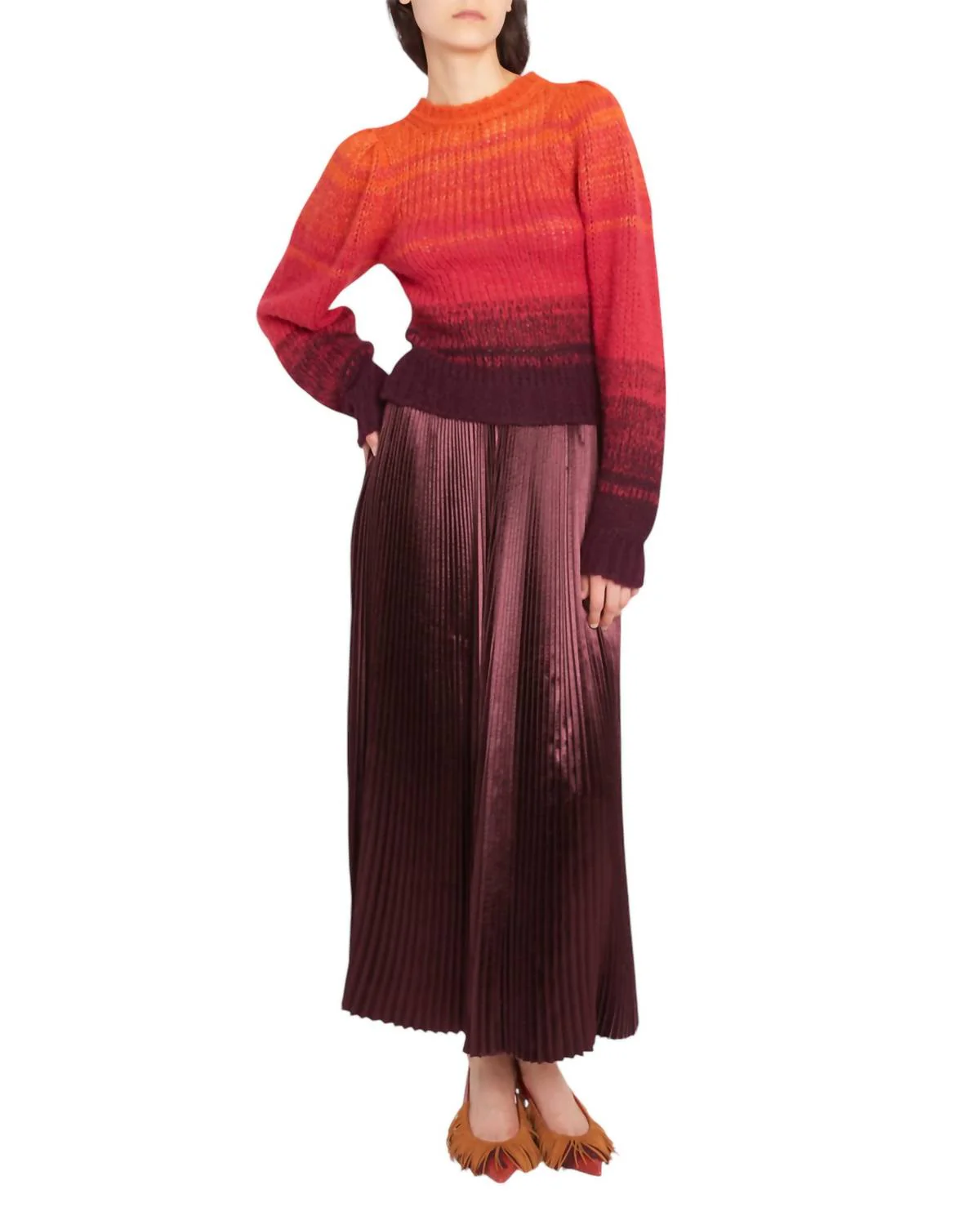 Rami Skirt In Mahogany