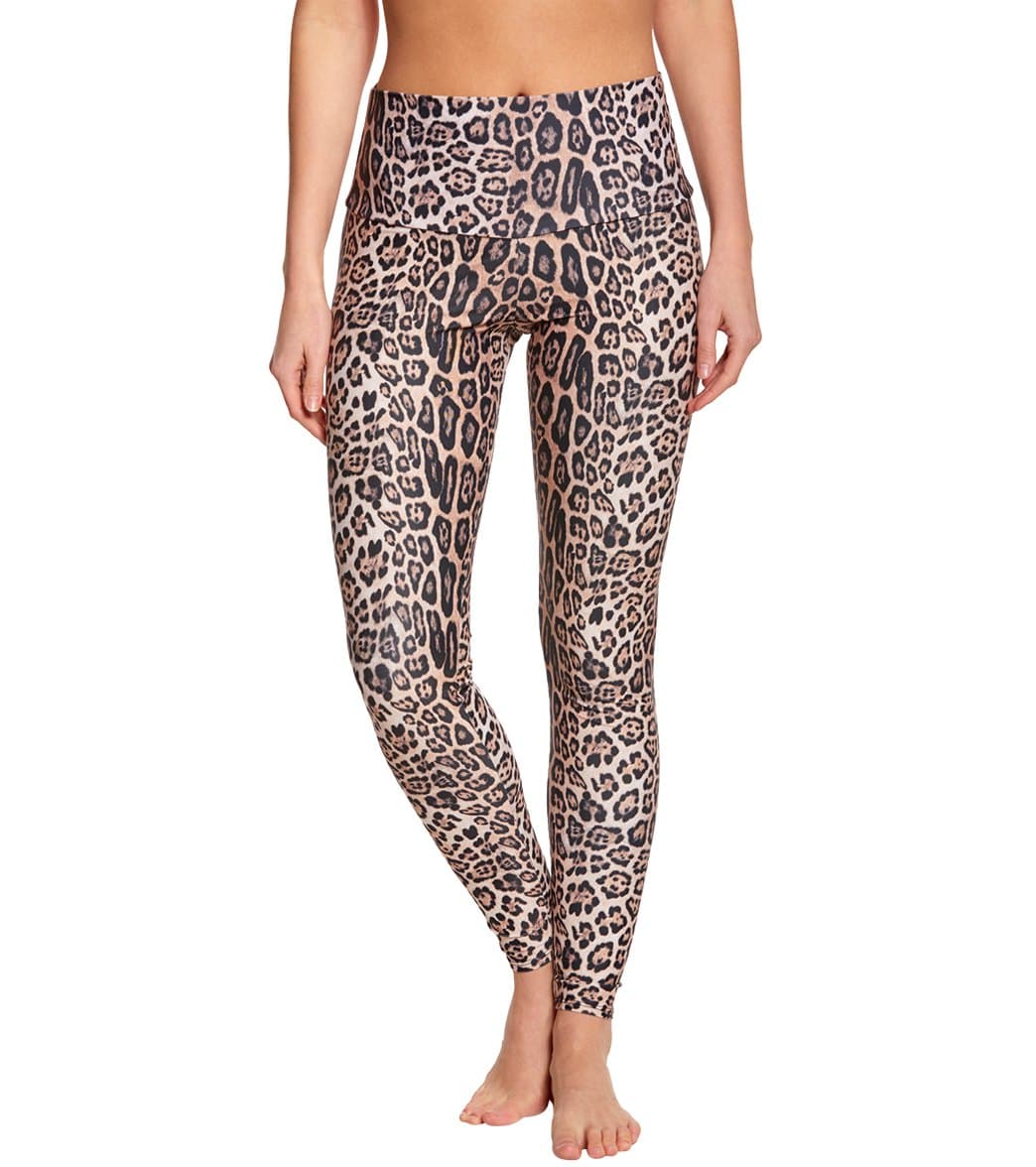 Onzie High Waisted Yoga Leggings Leopard