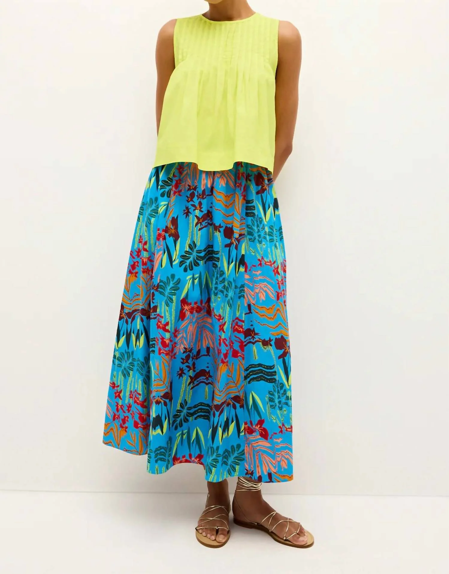 Sasha Skirt In Amazon Azure