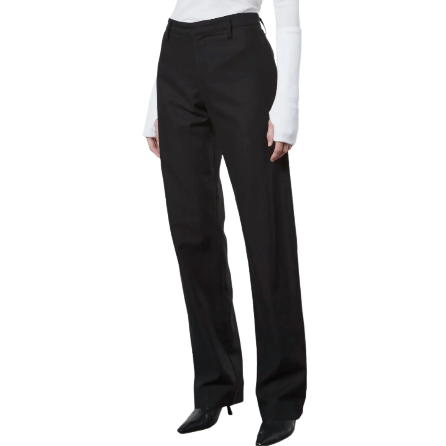 Straight Leg Chino In Black