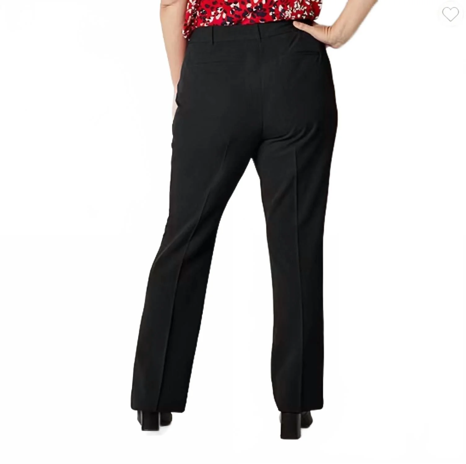 Audra Mid-Rise Trouser Pants In Black