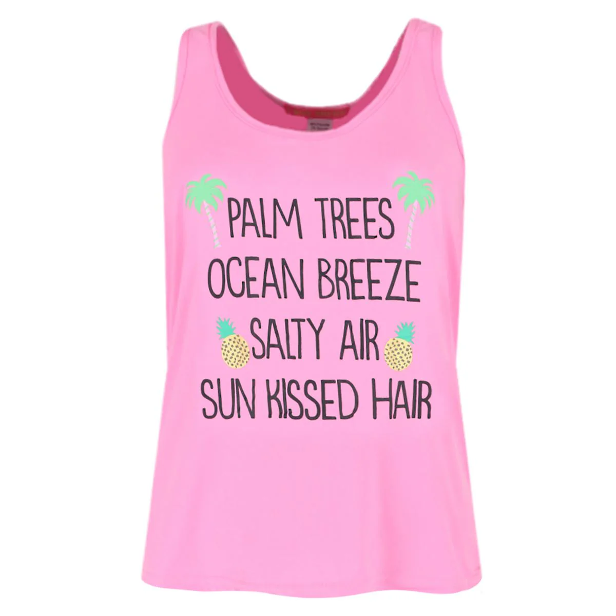 Women's Tropical Pineapple Tank and Pants Pajama Set