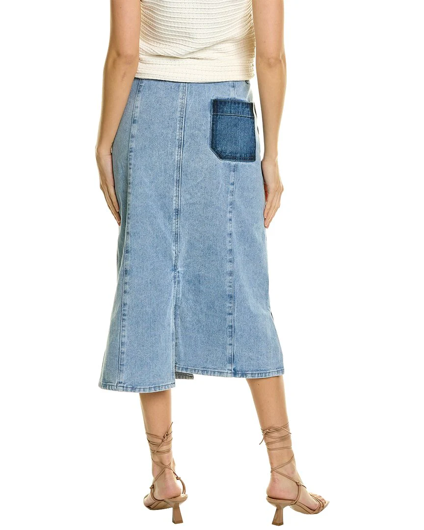 Gracia Denim Midi Skirt