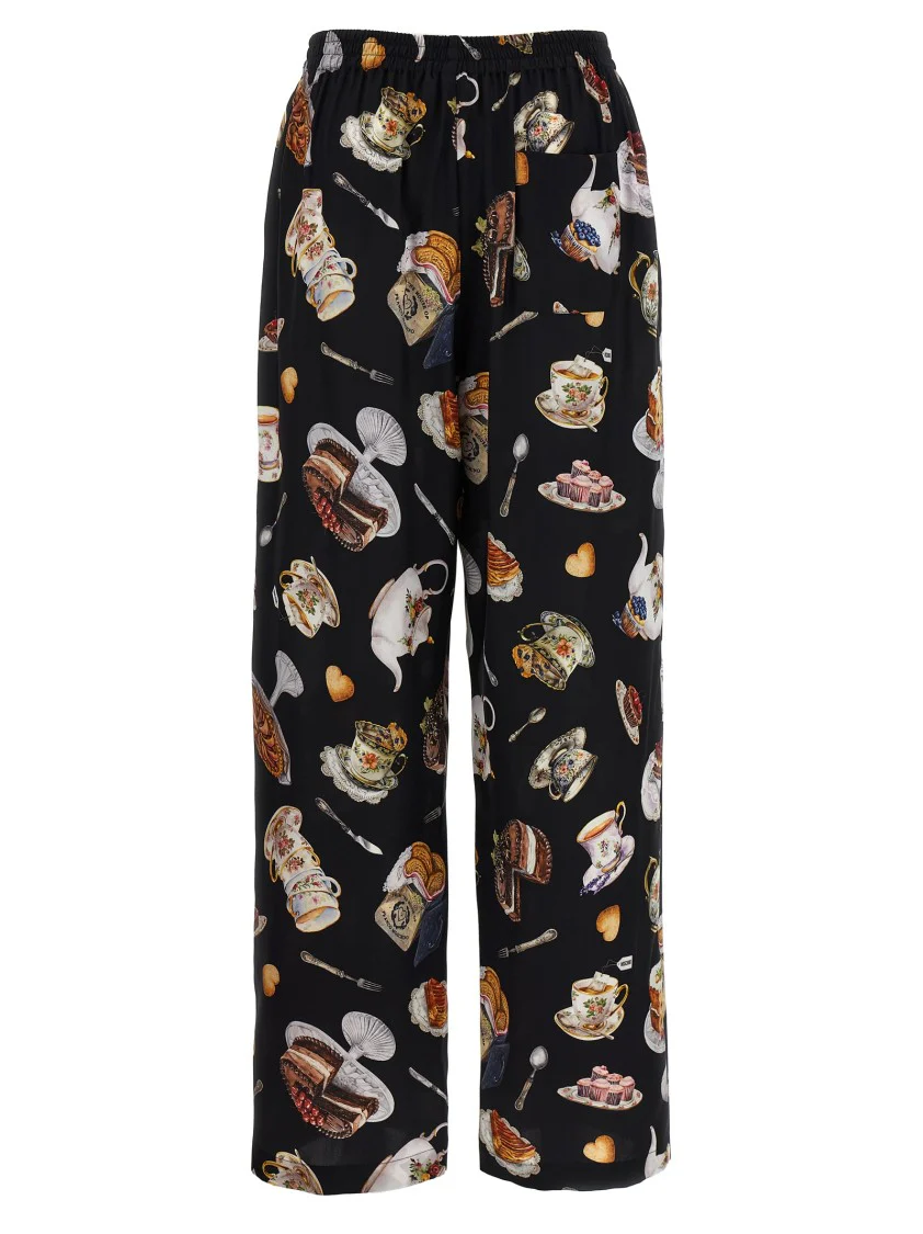 'Tea Time' Print Pants
