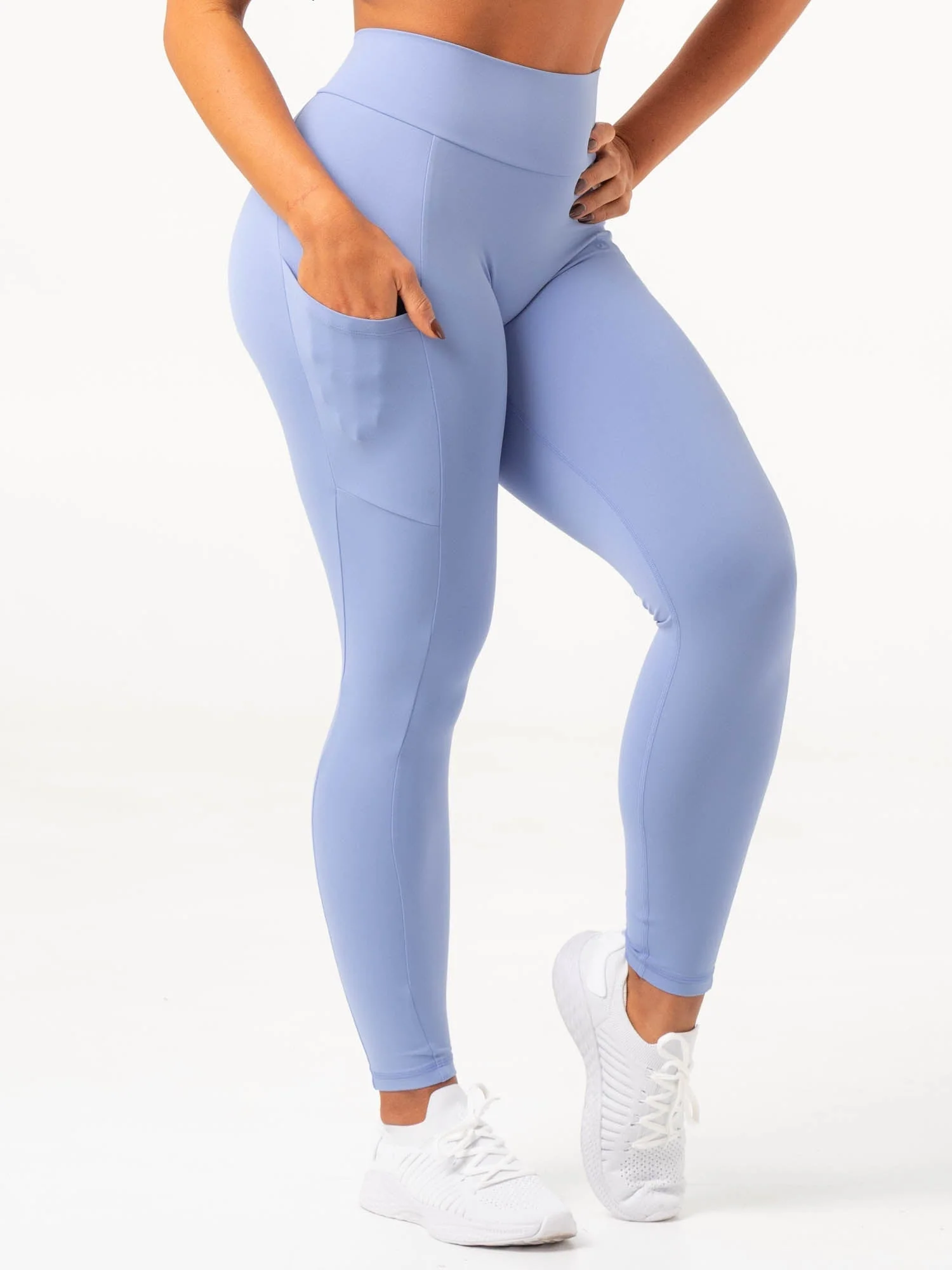 NKD V Scrunch Pocket Leggings - Dreamy Blue