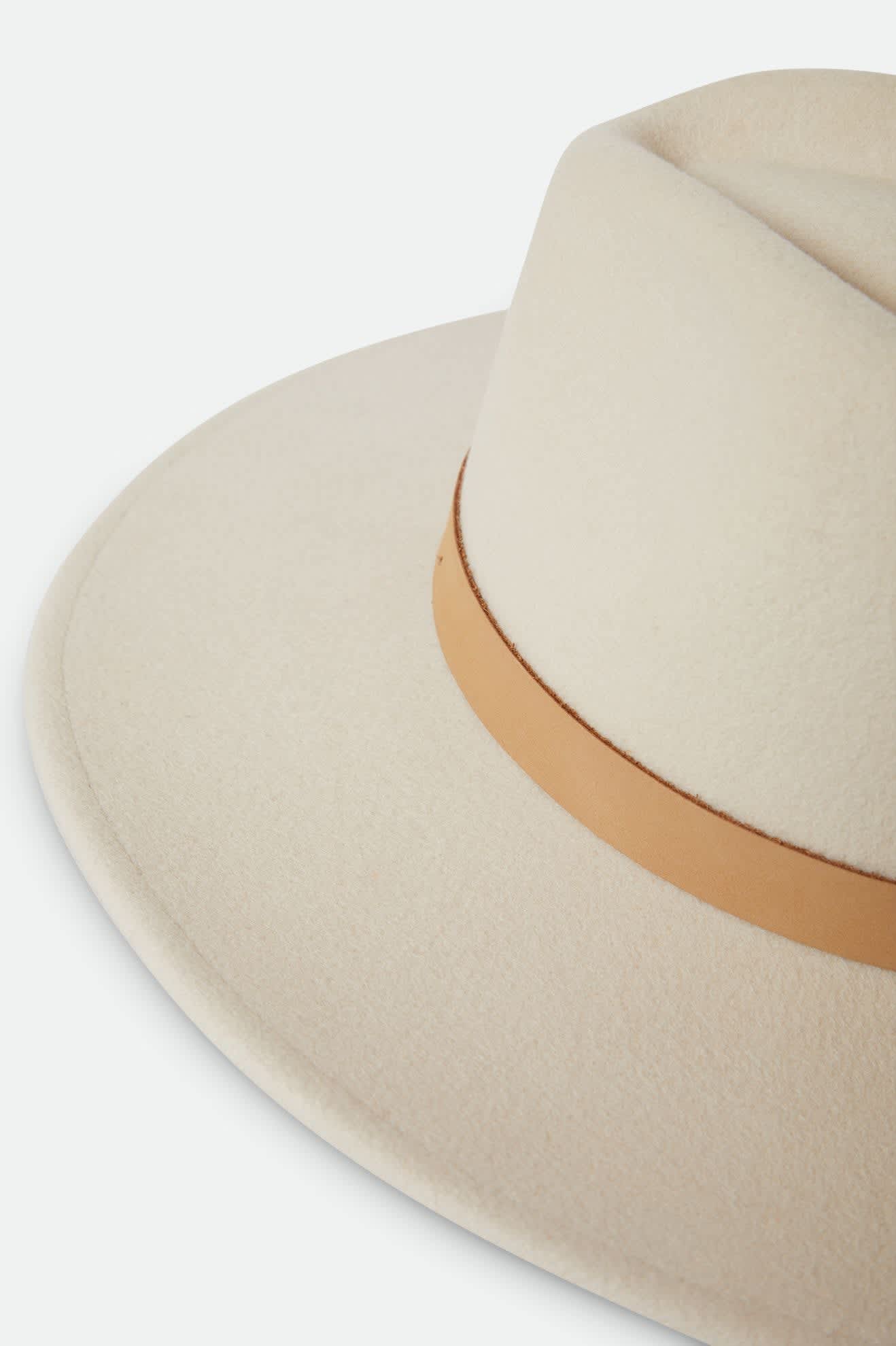 Harper Felt Hat - Dove/Natural