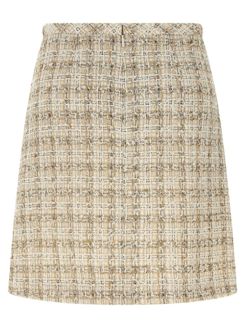 Flared Mini Skirt In Tweed