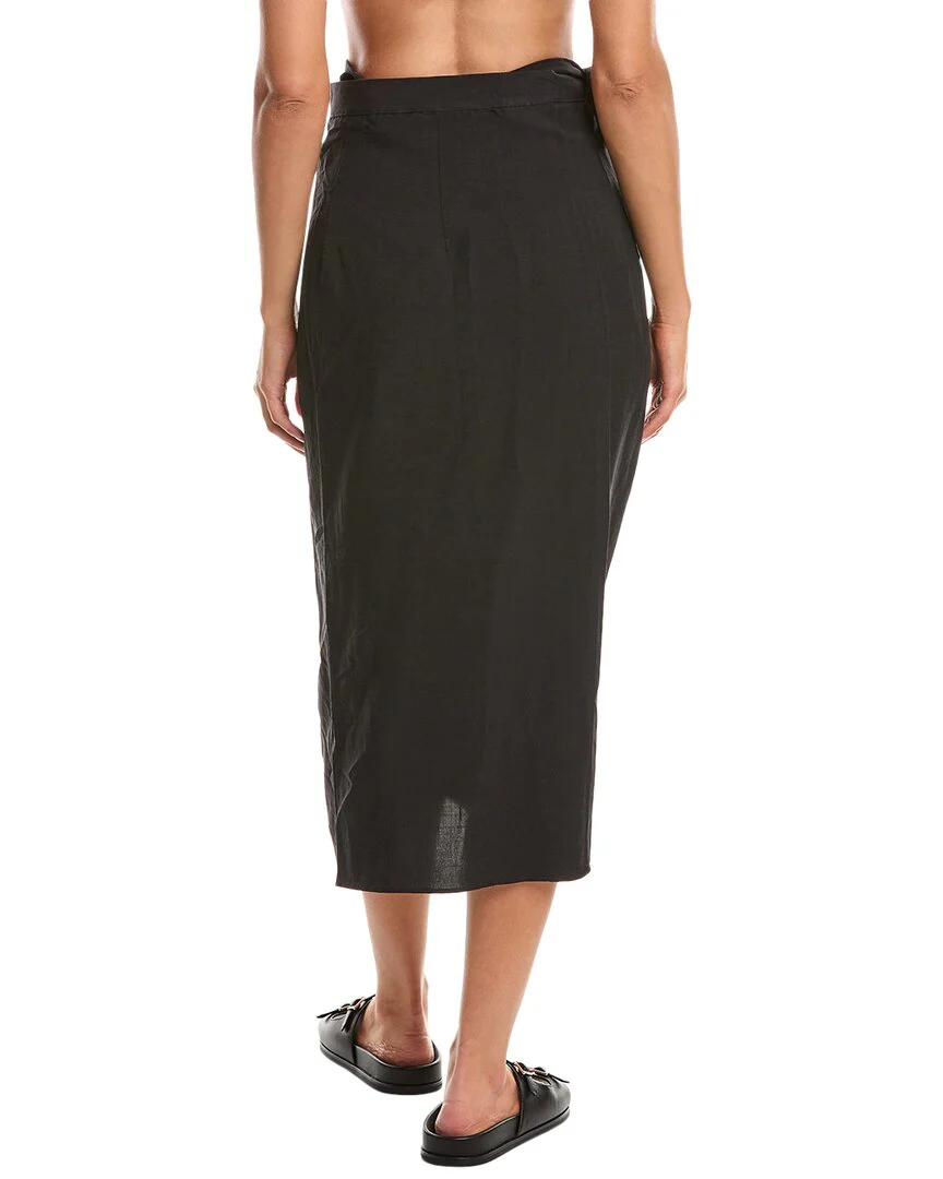 HAIGHT Linen Wrap Skirt