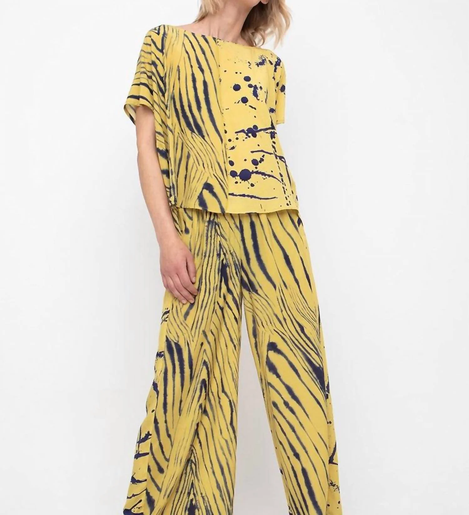 Sunday Patterned Trouser In Yellow