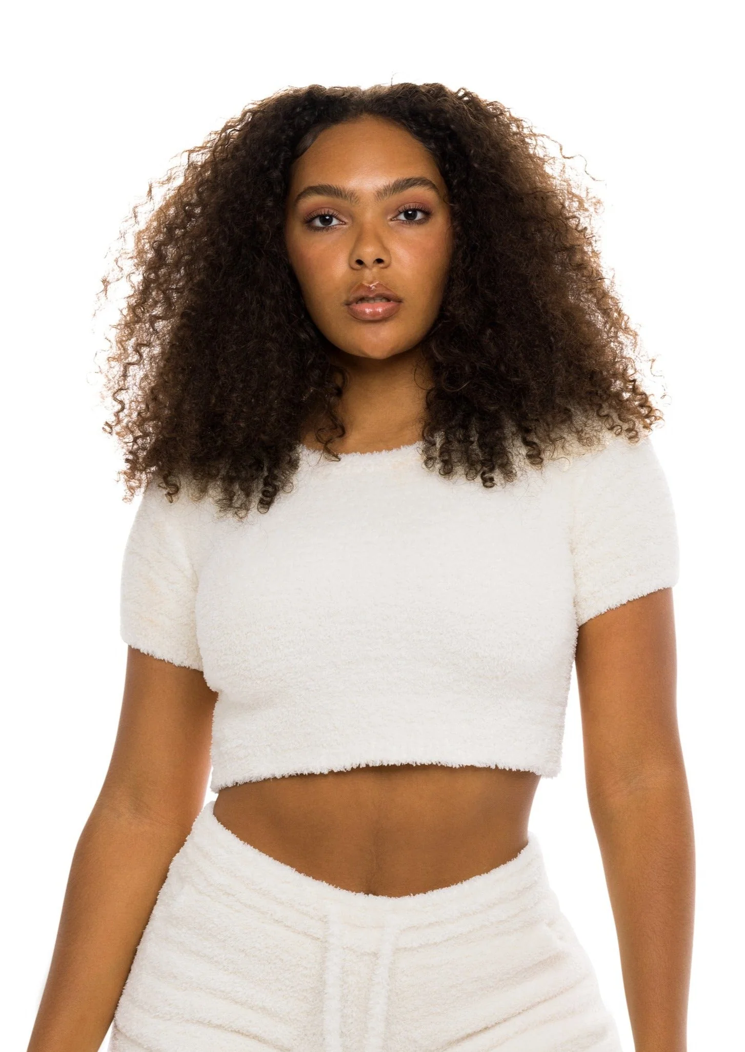 Unwind Crop Top Ivory