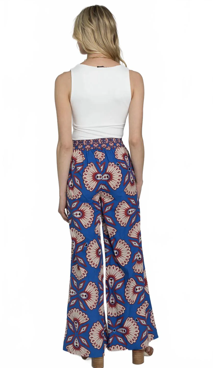 Sutton Pant In Sapphire Feather