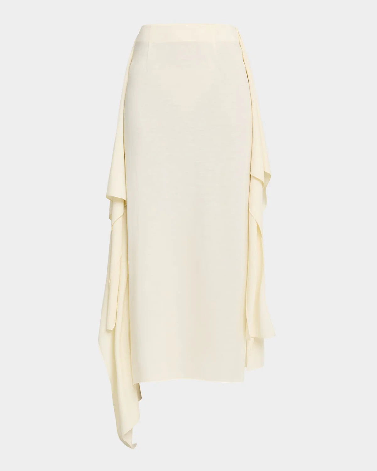 Zadie Drape Slit Midi Skirt