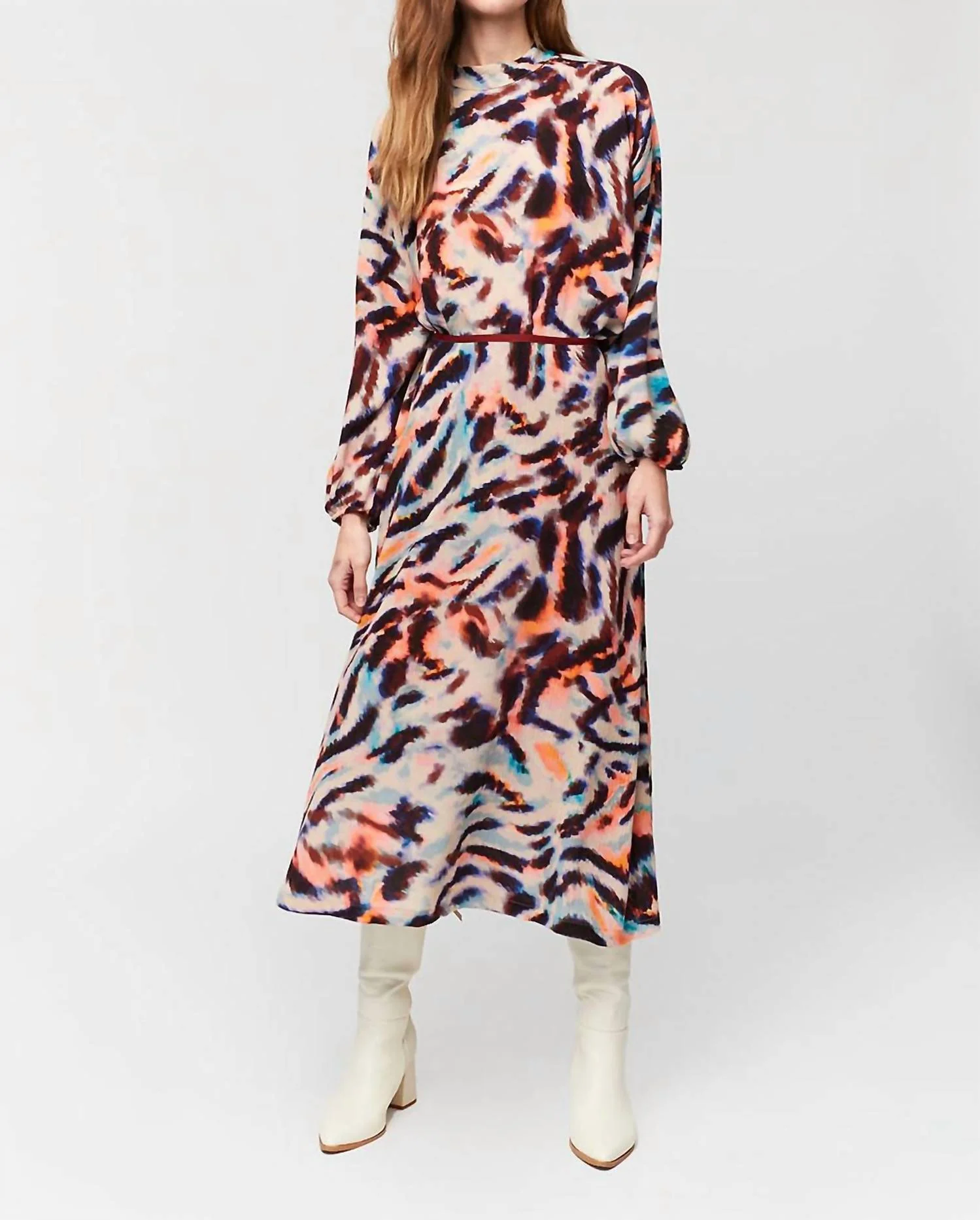 Cora Zebra Print Skirt In Zebra Multi