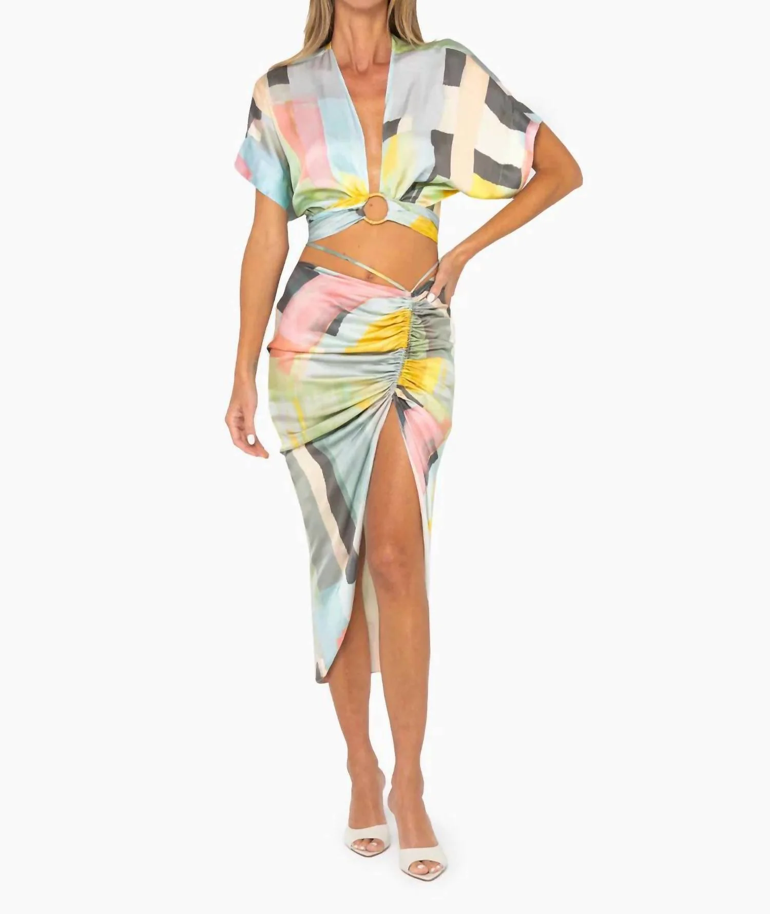 Minela Skirt In River Abstract