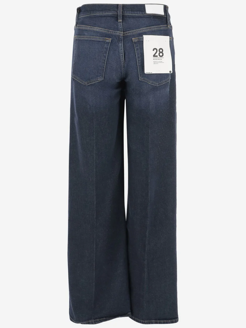 Stretch Cotton Blend Denim Jeans