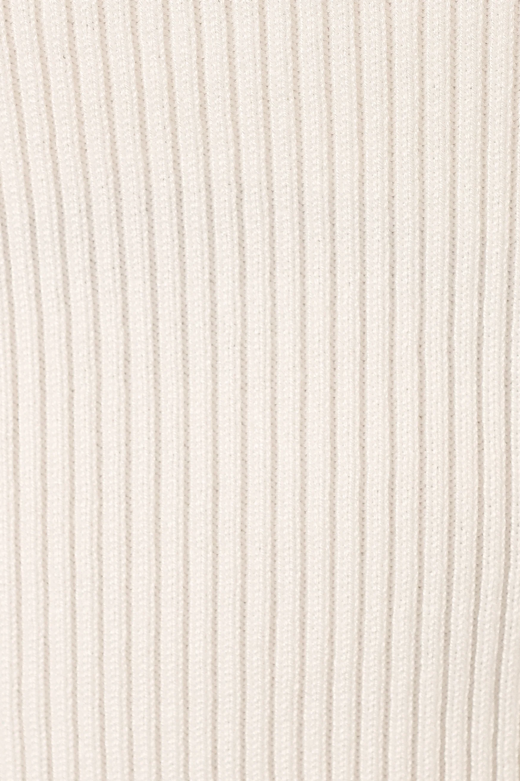 Tammy Ribbed Knit Top - White