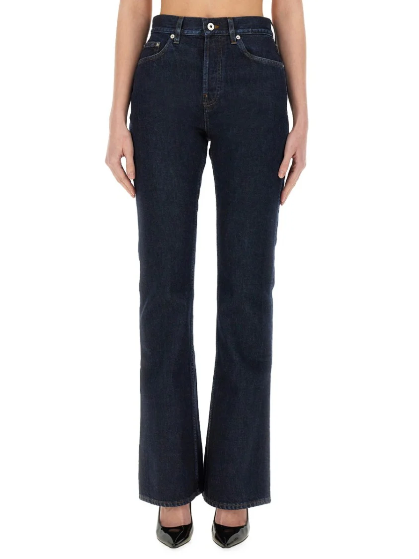 High-Waisted Straight Jeans