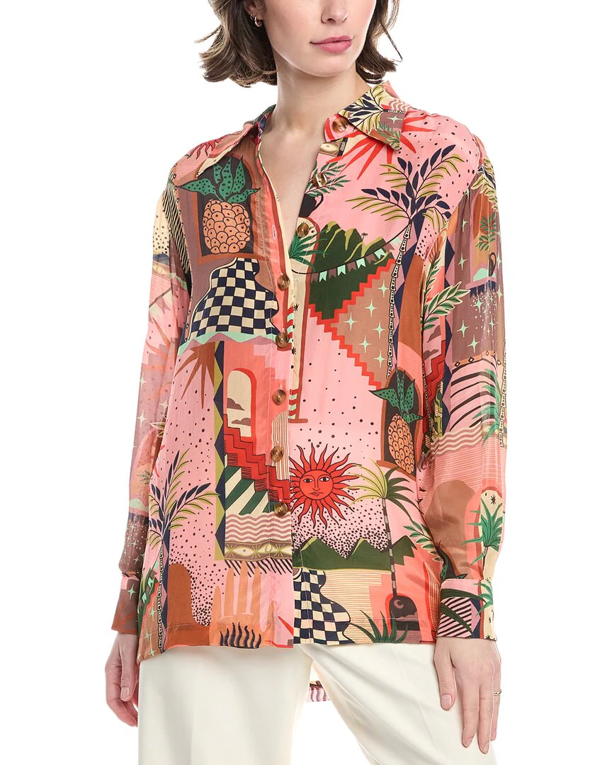 FARM Rio Mystic City Pajama Shirt